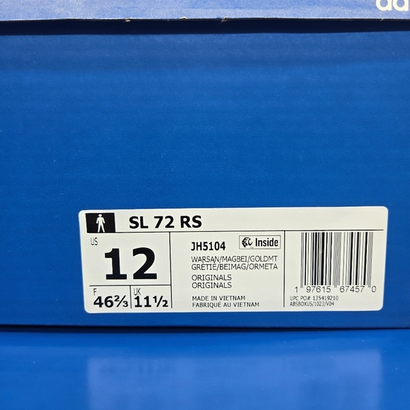 New adidas SL 72 RS \'Warm Sandstone Magic Beige\' Men\'s Shoes Size 12 main image 6